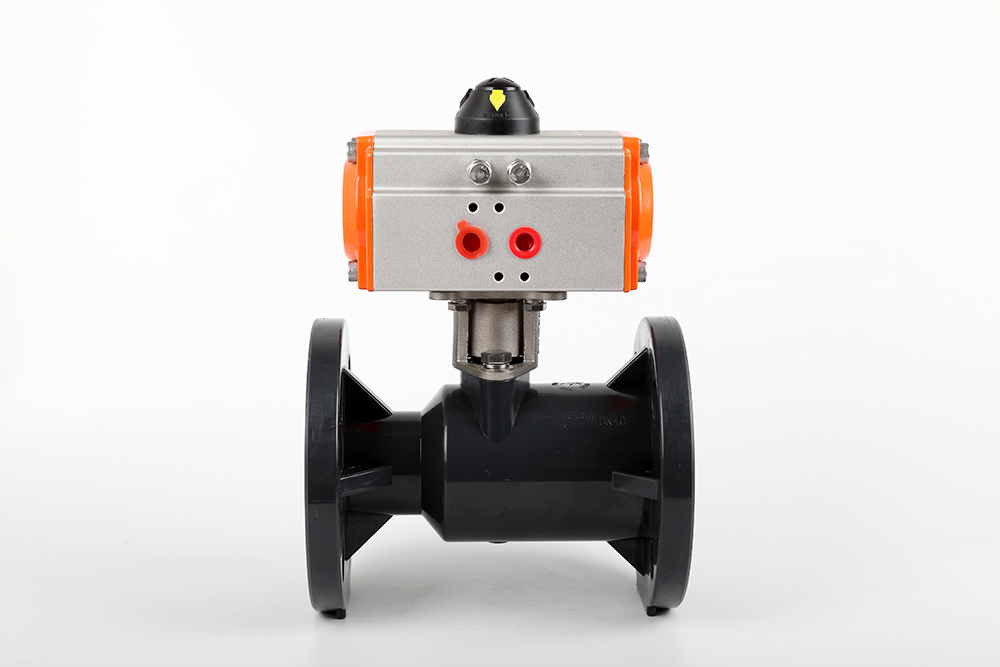 南县气动法兰一体球阀